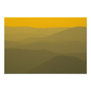 Impression Photo Coucher de soleil sur les Alleghanies de Virginie-