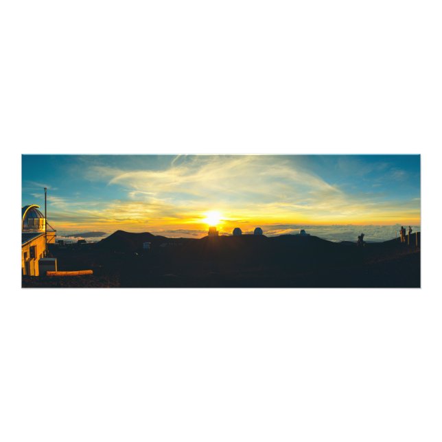 Impression Photo Coucher de soleil sur les nuages (Devant)
