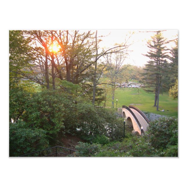 Impression Photo Coucher de soleil sur Rainbow Bridge à Grove City  (Devant)