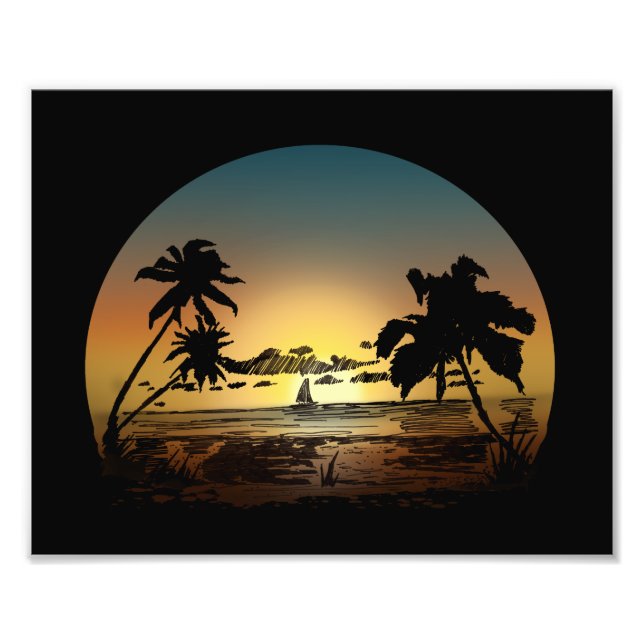 Impression Photo Coucher du soleil (Devant)