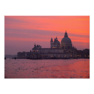 Impression Photo Coucher du soleil à Venise