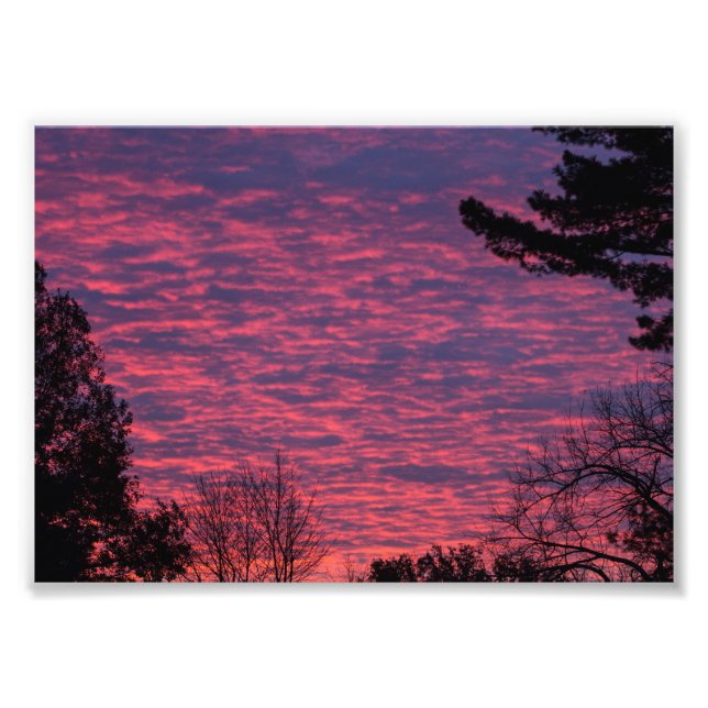 Impression Photo Coucher du soleil d'automne, Ohio (Devant)