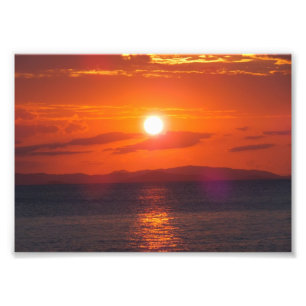 Impression Photo Coucher du soleil d'océan