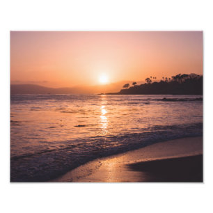 Impression Photo Coucher du soleil renversant de plage