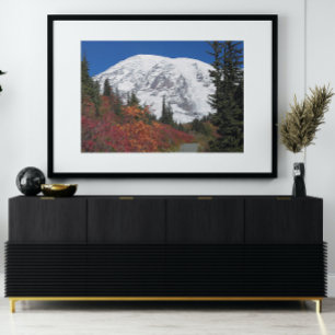 Impression Photo Couleur d'automne du sentier Mount Rainier Randonn