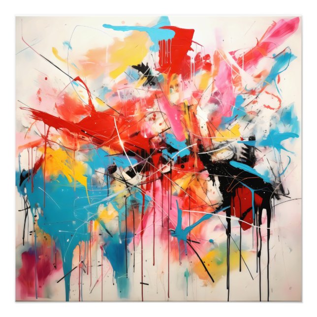 Impression Photo Couleurs d'art Abstraites (Devant)