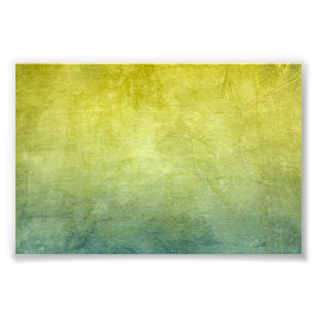 Impression Photo Couleurs de Grunge - Jaune & Bleu (Devant)