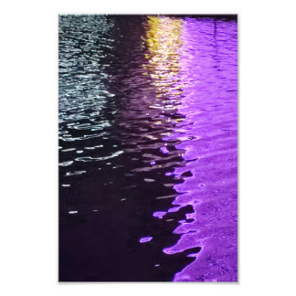 Impression Photo Couleurs Empruntées | Eau Nocturne Abstraite
