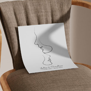 Impression Photo Couple minimaliste art abstrait