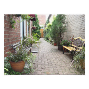 Impression Photo Cour intérieure de jardin