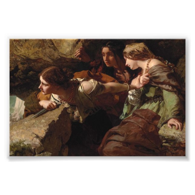 Impression Photo Courage, anxiété et désespoir, regarder la bataill (Devant)