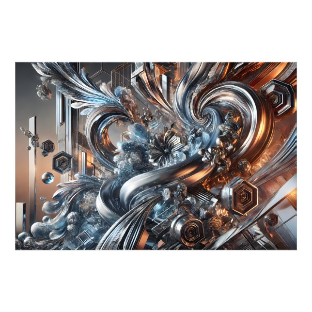 Impression Photo Courants métalliques (Devant)