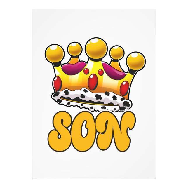 Impression Photo Couronne de roi de fils (Devant)