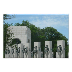 Impression Photo Couronnes du mémorial de la Seconde Guerre mondial