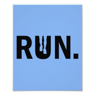 Impression Photo Course de silhouette pour le marathon de coureur