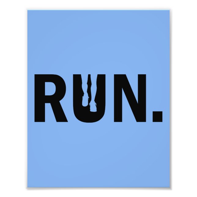 Impression Photo Course de silhouette pour le marathon de coureur (Devant)