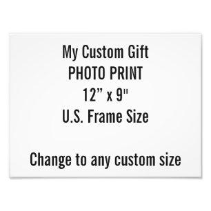 Impression Photo Coutume 12" × 9" format de l'image des USA