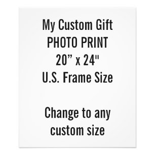 Impression Photo Coutume 20" x 24" format de l'image des USA