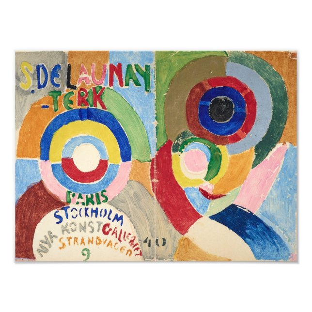 Impression Photo Couverture autoportrait | Sonia Delaunay-Terk | (Devant)