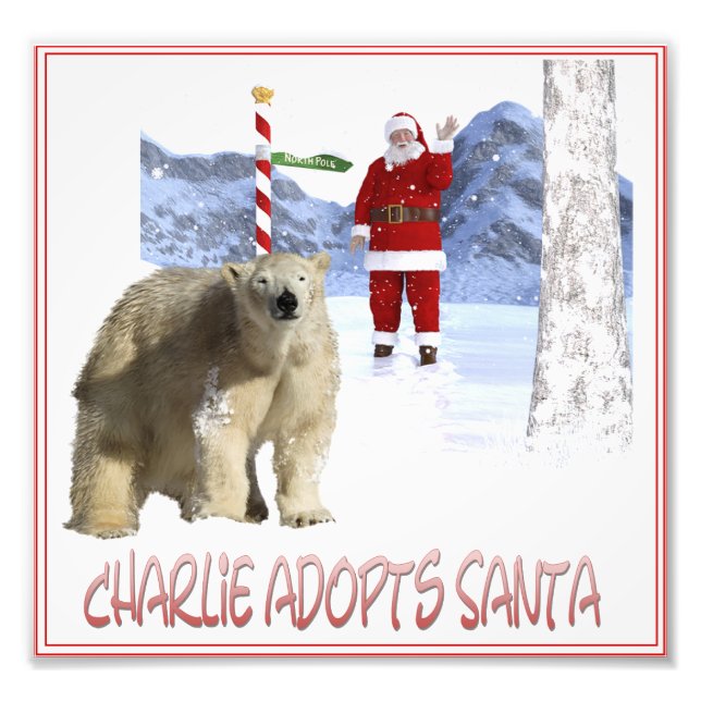 Impression Photo Couverture de Charlie adopte le Père Noël (Devant)