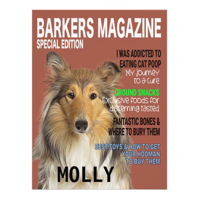 Impression Photo Couverture du magazine Collie Parody (Devant)