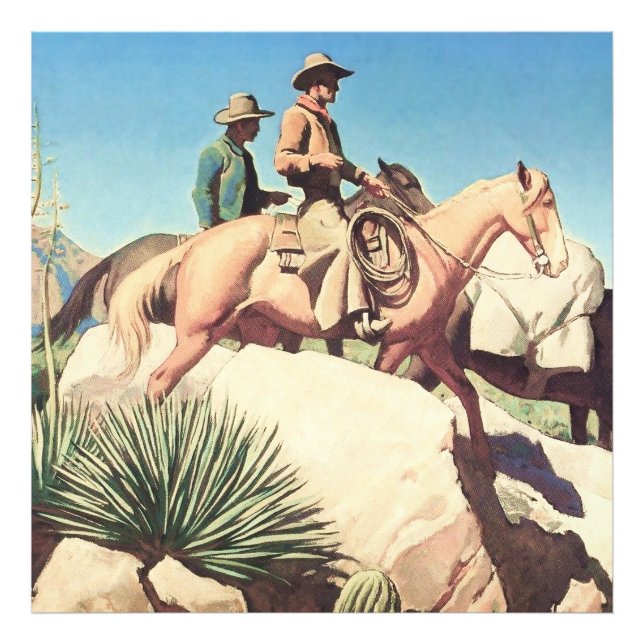 Impression Photo « Cow Country » par Maynard Dixon (Devant)