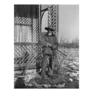 Impression Photo Cowboy Rancher ou le hors-la-loi canadien du Vieux