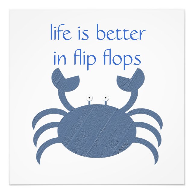 Impression Photo Crabe bleu (Devant)