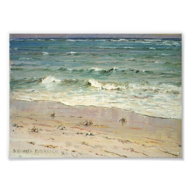 Impression Photo Crabes sur la plage par D. Howard Hitchcock (Devant)