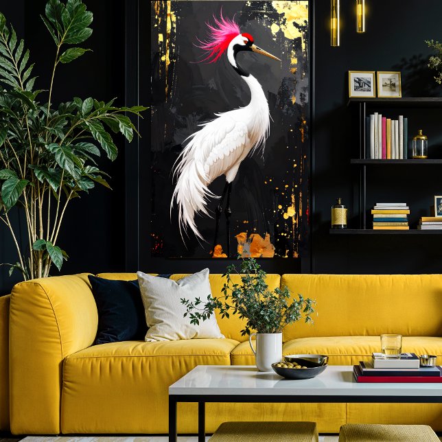 Impression Photo Crane Art  - Contemporary Asian‑Inspired Design (Créateur téléchargé)