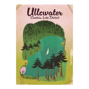 Impression Photo Crater lake Canada Affiche de voyage