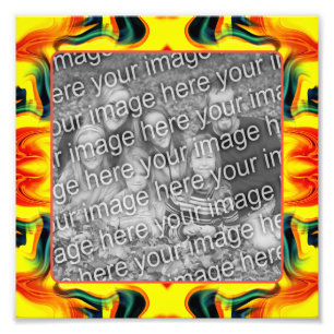 Impression Photo Créez Votre Propre Cadre Orange Et Jaune 8x8