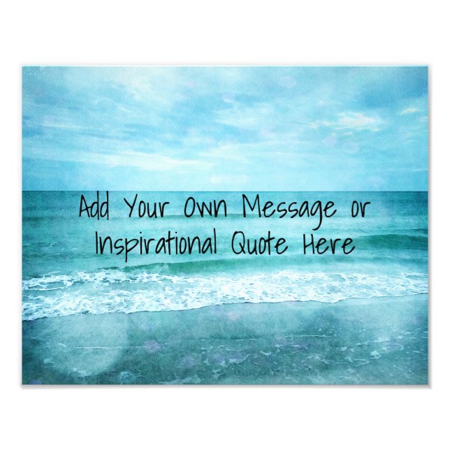 Impression Photo Créez Votre Propre Citation Inspirante Motivationn (Devant)