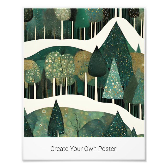 Impression Photo Créez votre propre devis de Noël d'hiver (Devant)