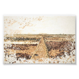 Impression Photo Crépuscule côtier : Aquarelle de la plage d'Ardros