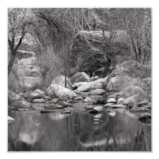 Impression Photo Crique de Sabino en hiver (Devant)