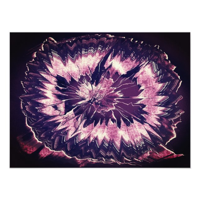 Impression Photo Cristal de Quartz Améthyste Violet (Devant)