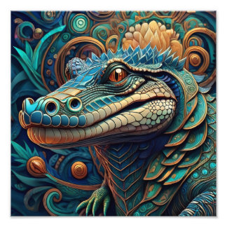 Impression Photo crocodile de l'IA