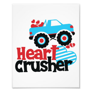 Impression Photo Croisière Coeur de Camion Monster bleu Valentine