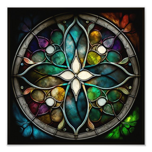 Impression Photo Croix de verre brillant (Devant)