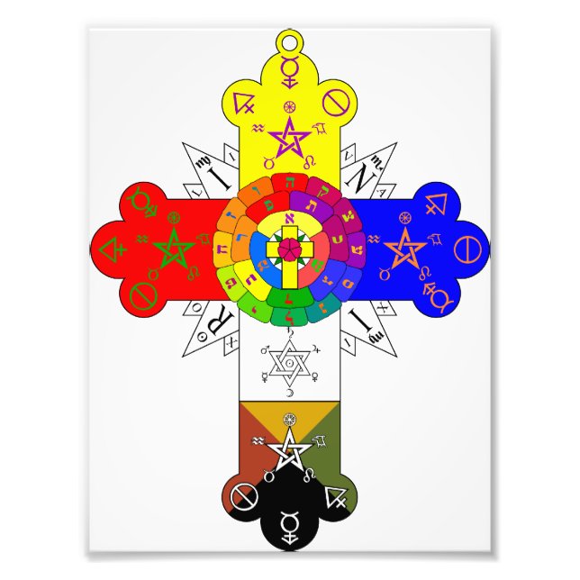 Impression Photo Croix rose Lamen (Devant)