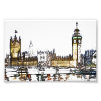 Croquis artistique du palais de Westminster