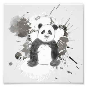 Impression Photo Croquis de panda adorable