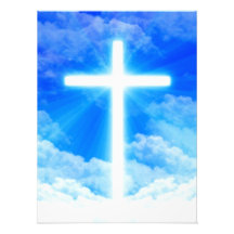 Cross of Light Jesus Christ Customizable Christian