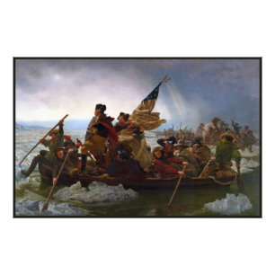 Impression Photo Crossing Delaware 1776 : Général George Washington