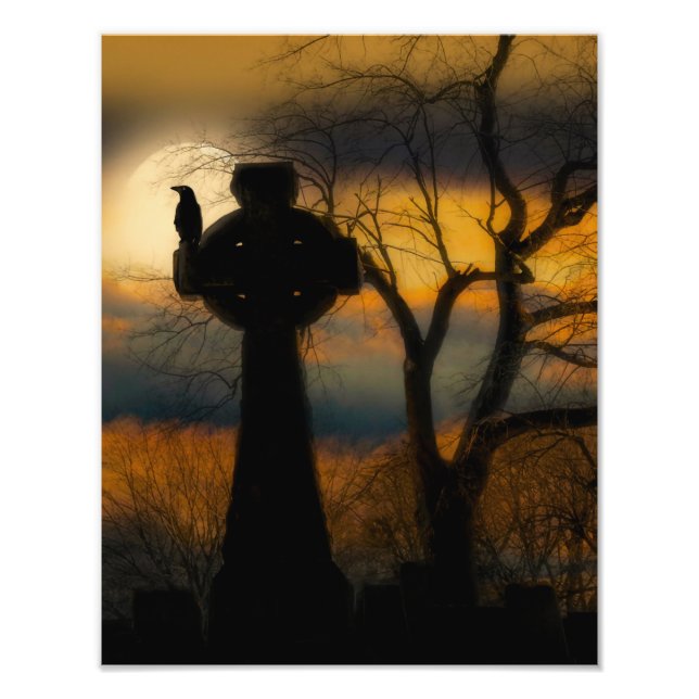 Impression Photo Crow On All Hollow's Eve (Devant)