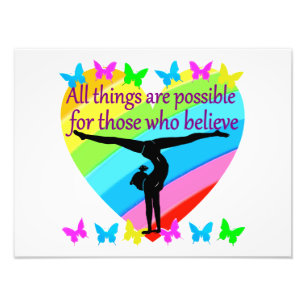 IMPRESSION PHOTO CROYEZ DANS LE POUVOIR DE VOS RÊVES DE GYMNASTIQUE