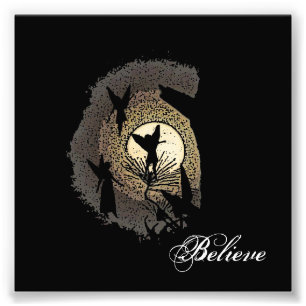 Impression Photo "Croyez" les fées et la copie d'imaginaire de