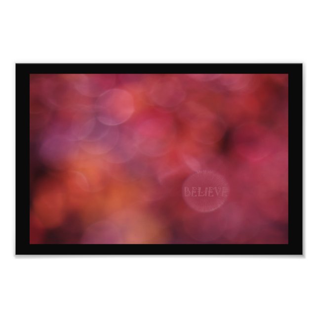 Impression Photo "CROYEZ" : Sunsets Affirmation Art Style #1 (Devant)