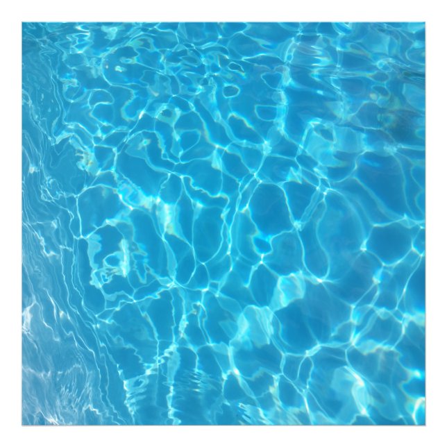 Impression Photo Crystal Clear Sky Blue Pool Water (Devant)